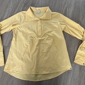 Duluth Trading Co Sol Survivor Sun Protection Tunic Womens M UPF Hiking Yellow
